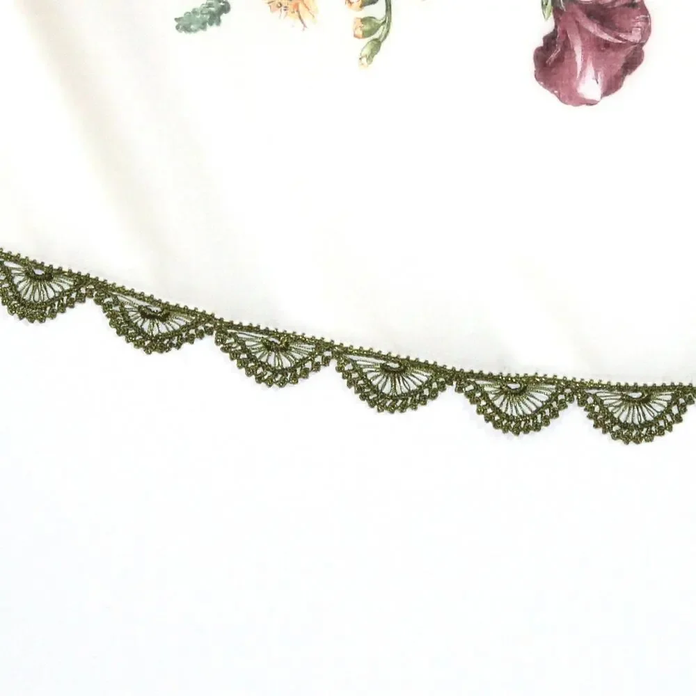 Tulbent Scarf Handmade Crochet Detailing NWOT